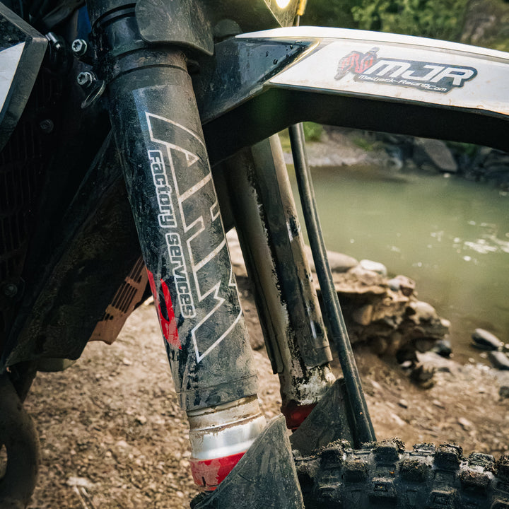 Close-up of a dirt bike&