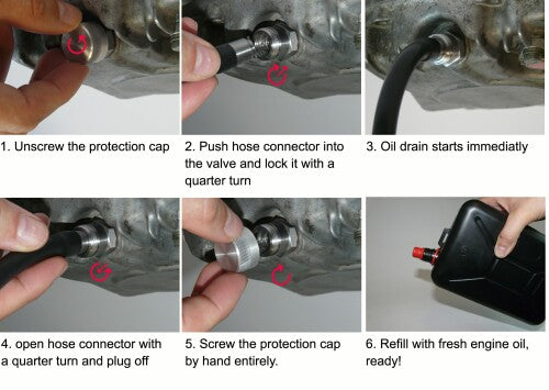 Quick Change Oil Drain System