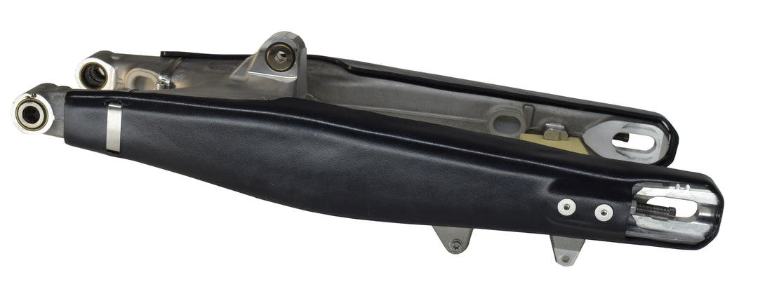 Crosslinked Components swingarm guard for KTM dirtbike
