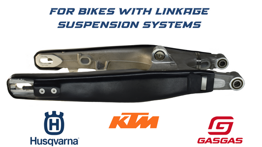 Crosslinked Components swingarm guard for KTM, Husqvarna and GasGas dirtbikes